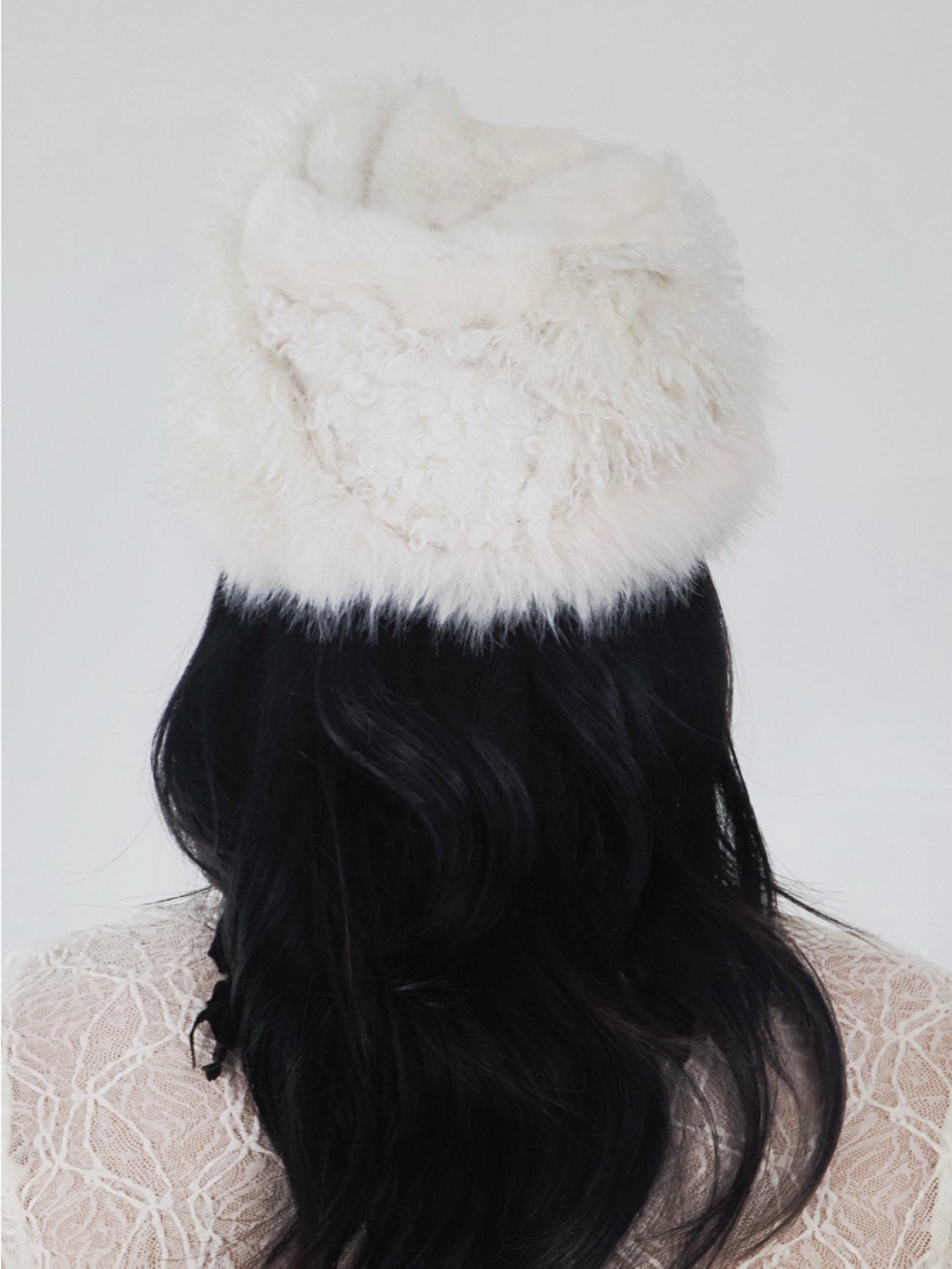 Patchwork fur hat