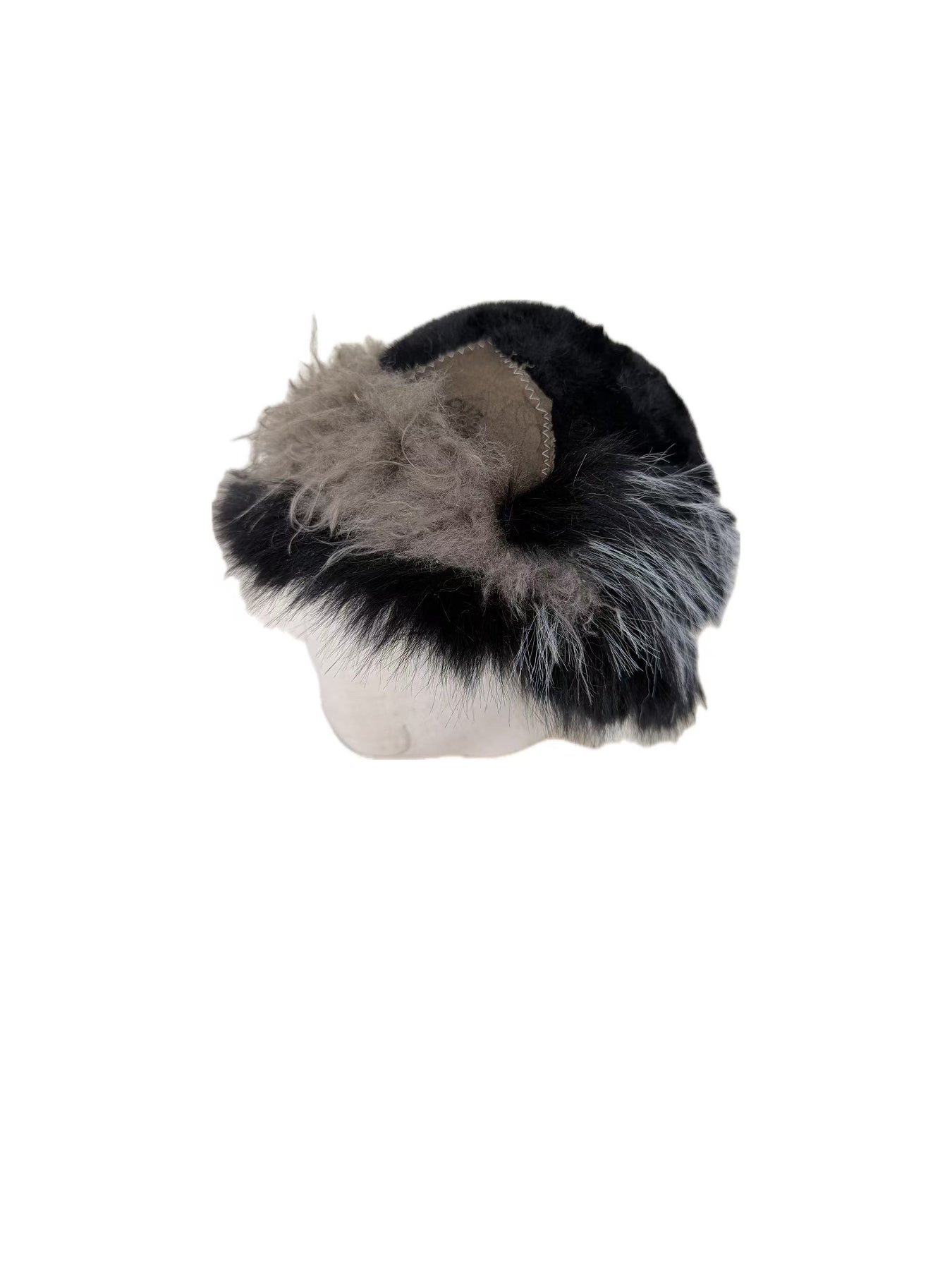 Patchwork fur hat