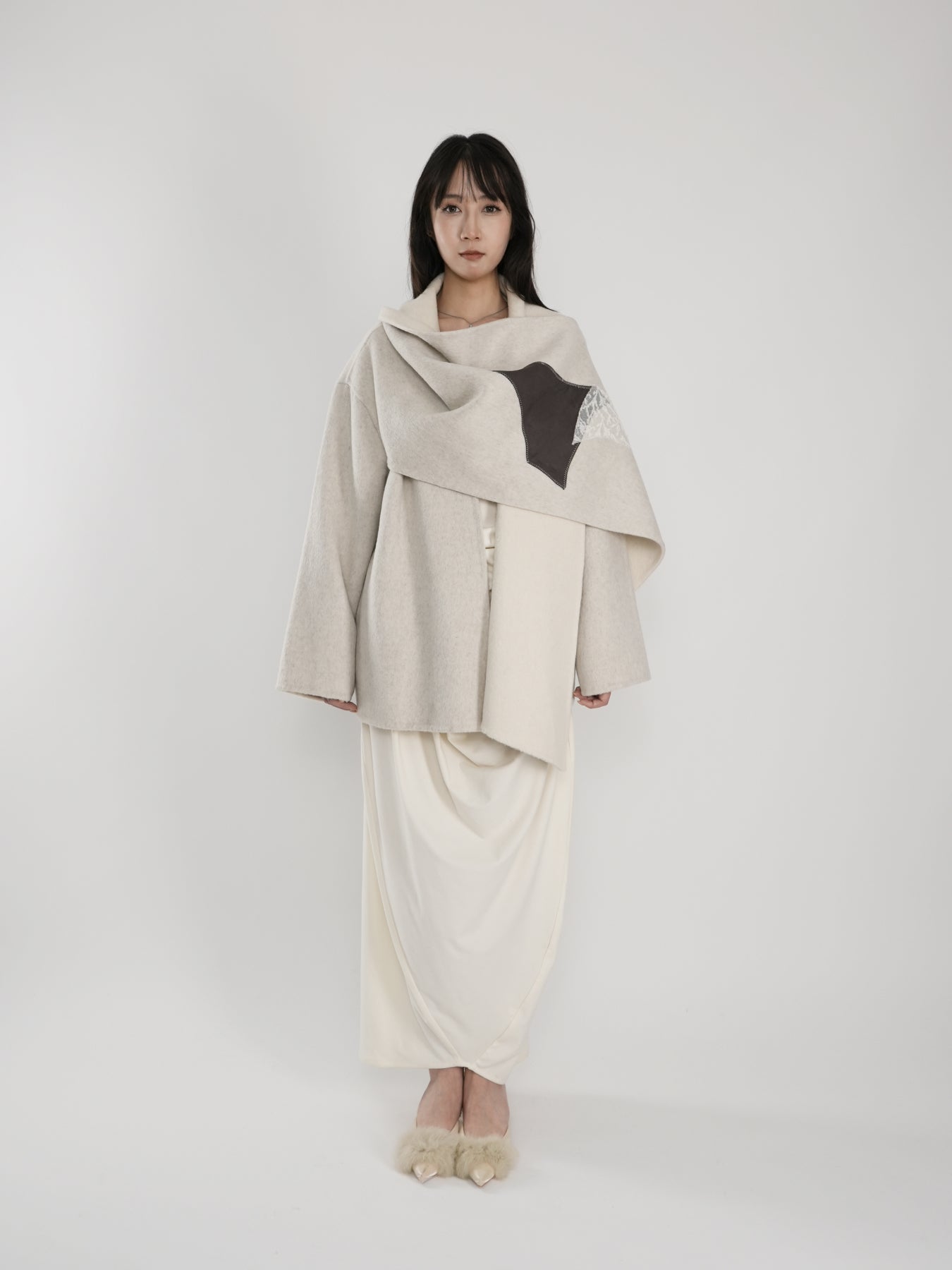 Double-sided cashmere coat