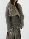 Eco Fur Tank Collar Short Coat