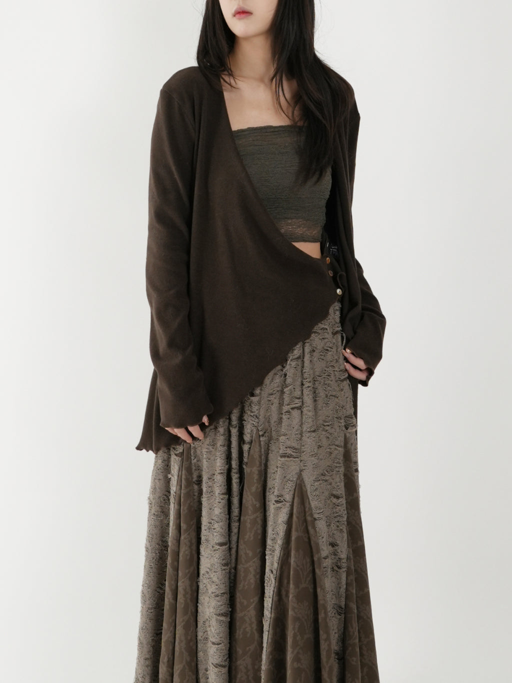 Waist-cinched Sash Blouse