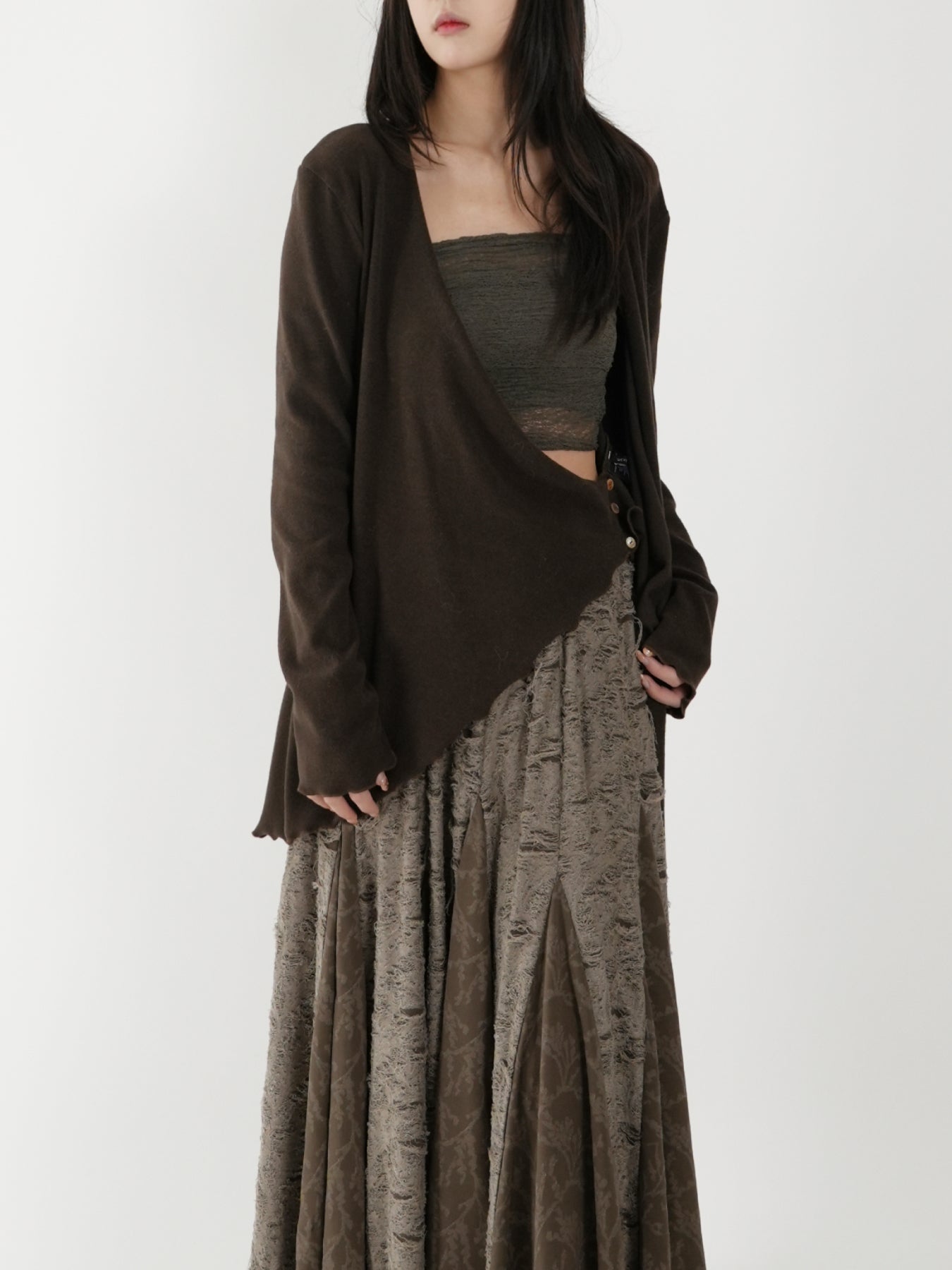 Waist-cinched Sash Blouse