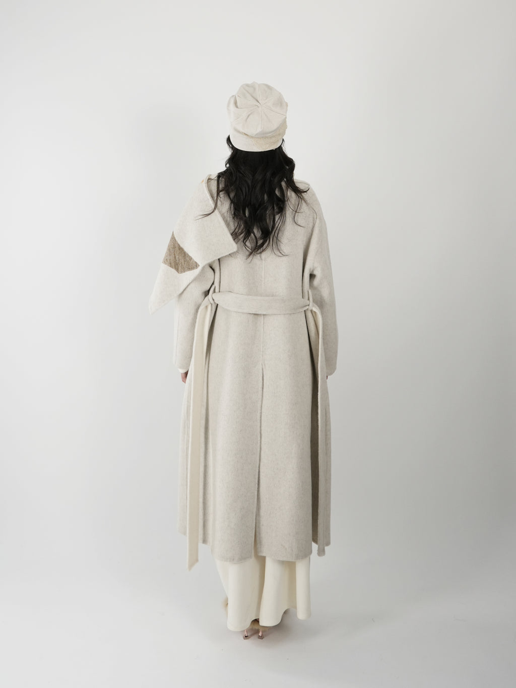 Double-sided scarf coat