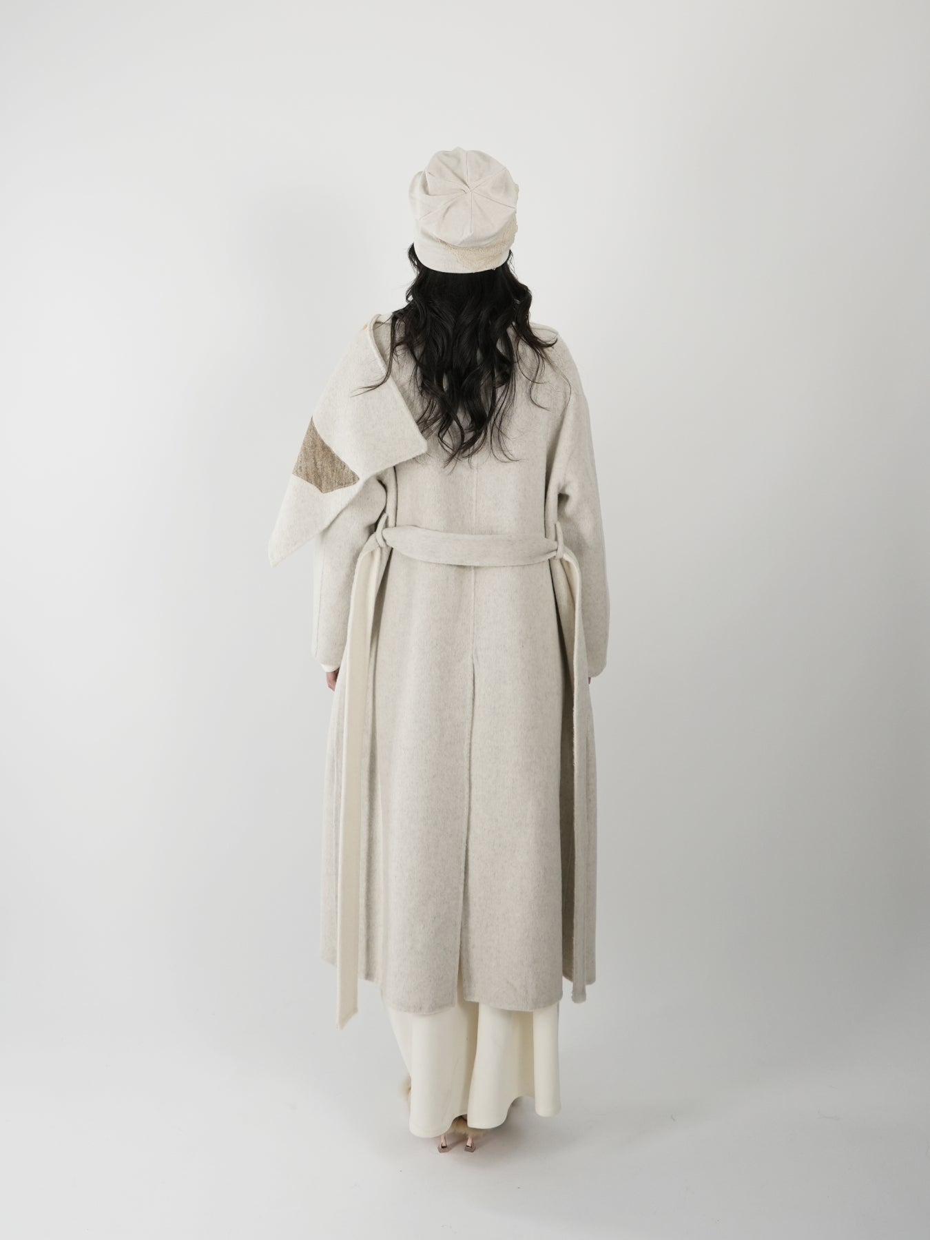 Double-sided scarf coat