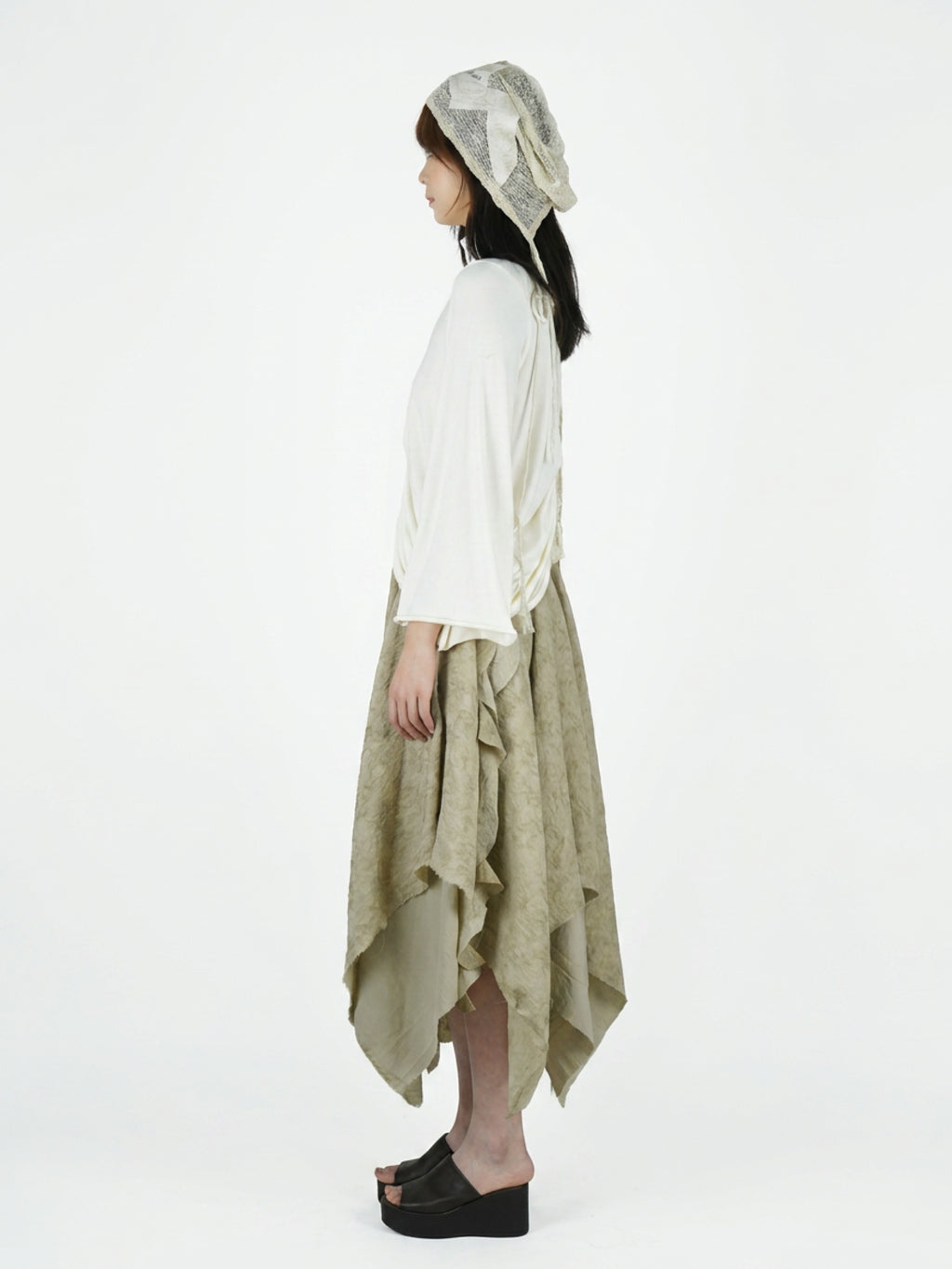 Turtleneck pullover sweatshirt