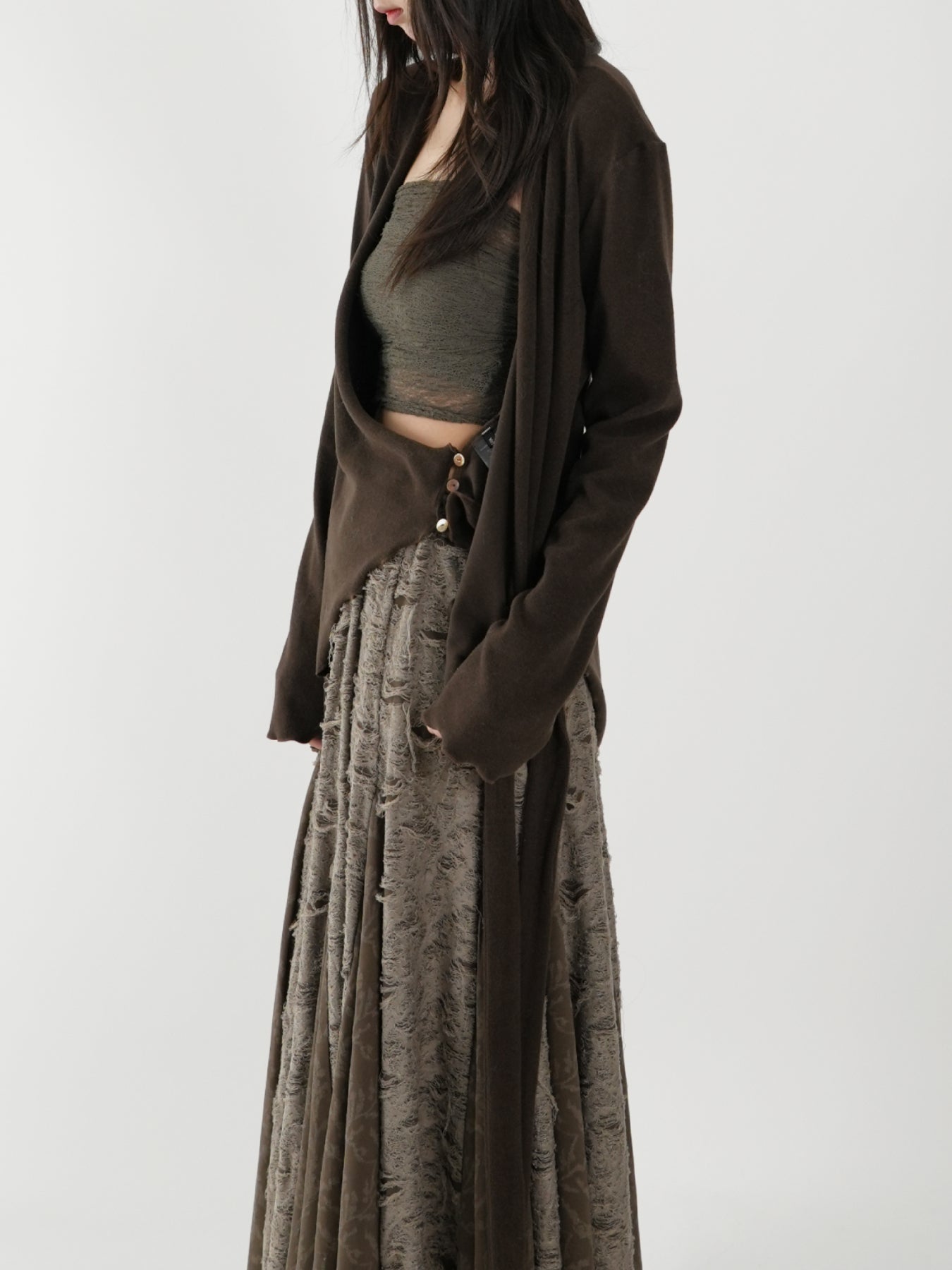 Waist-cinched Sash Blouse