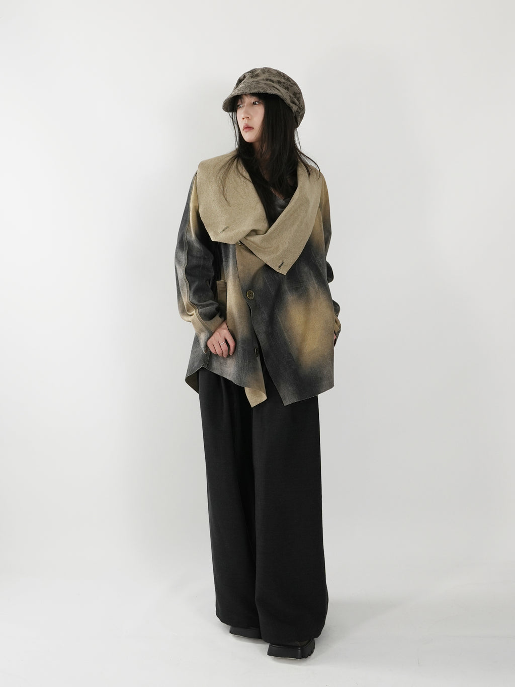 Waist-tie Wide-leg Pants