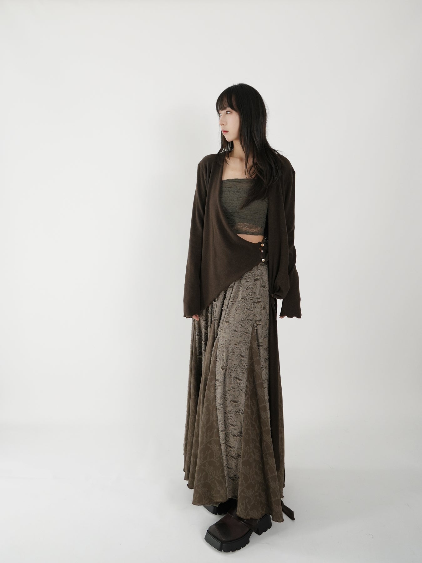 Waist-cinched Sash Blouse