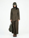 Brown straight-leg pants