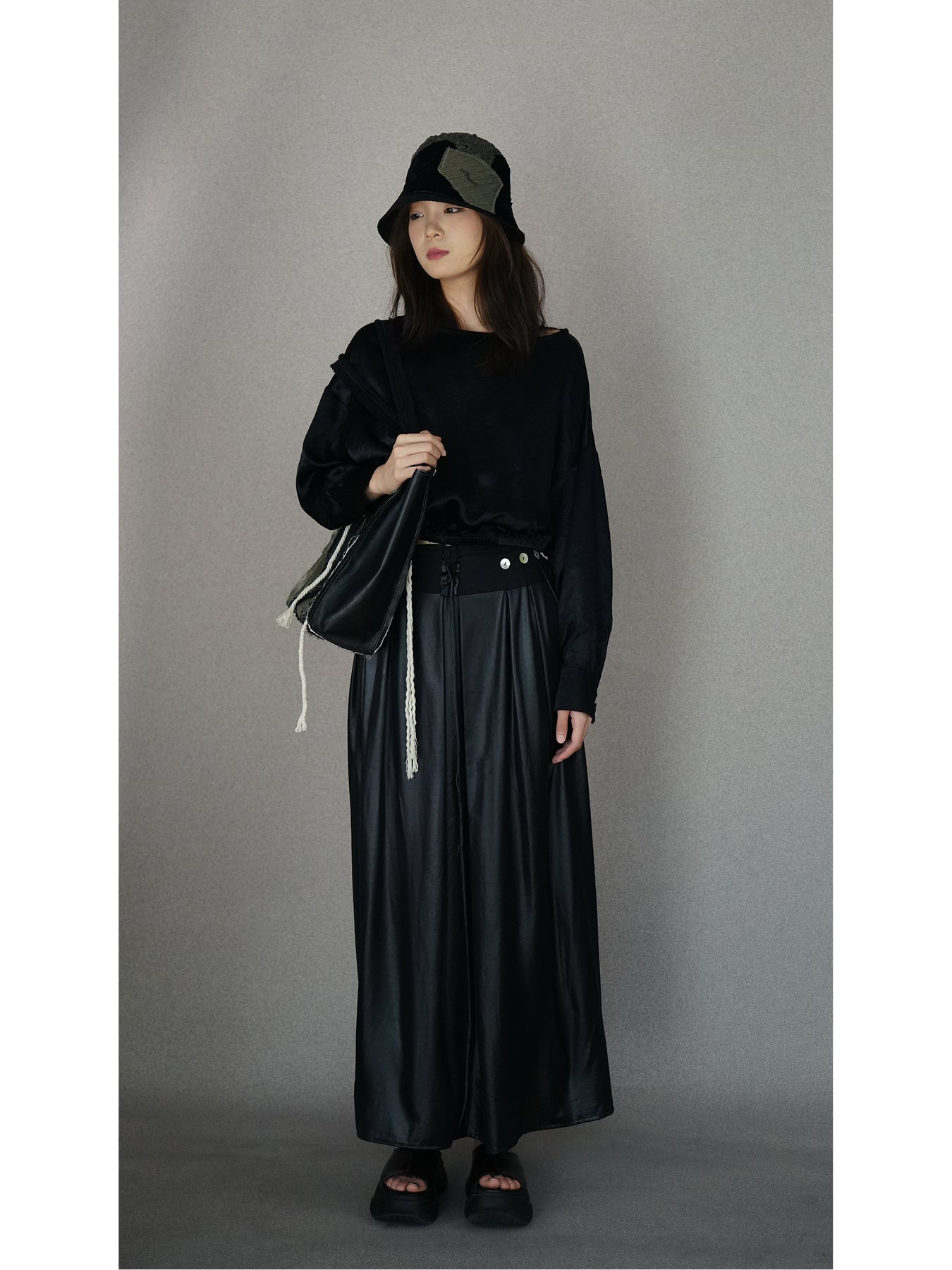 Waist-cinching cropped top