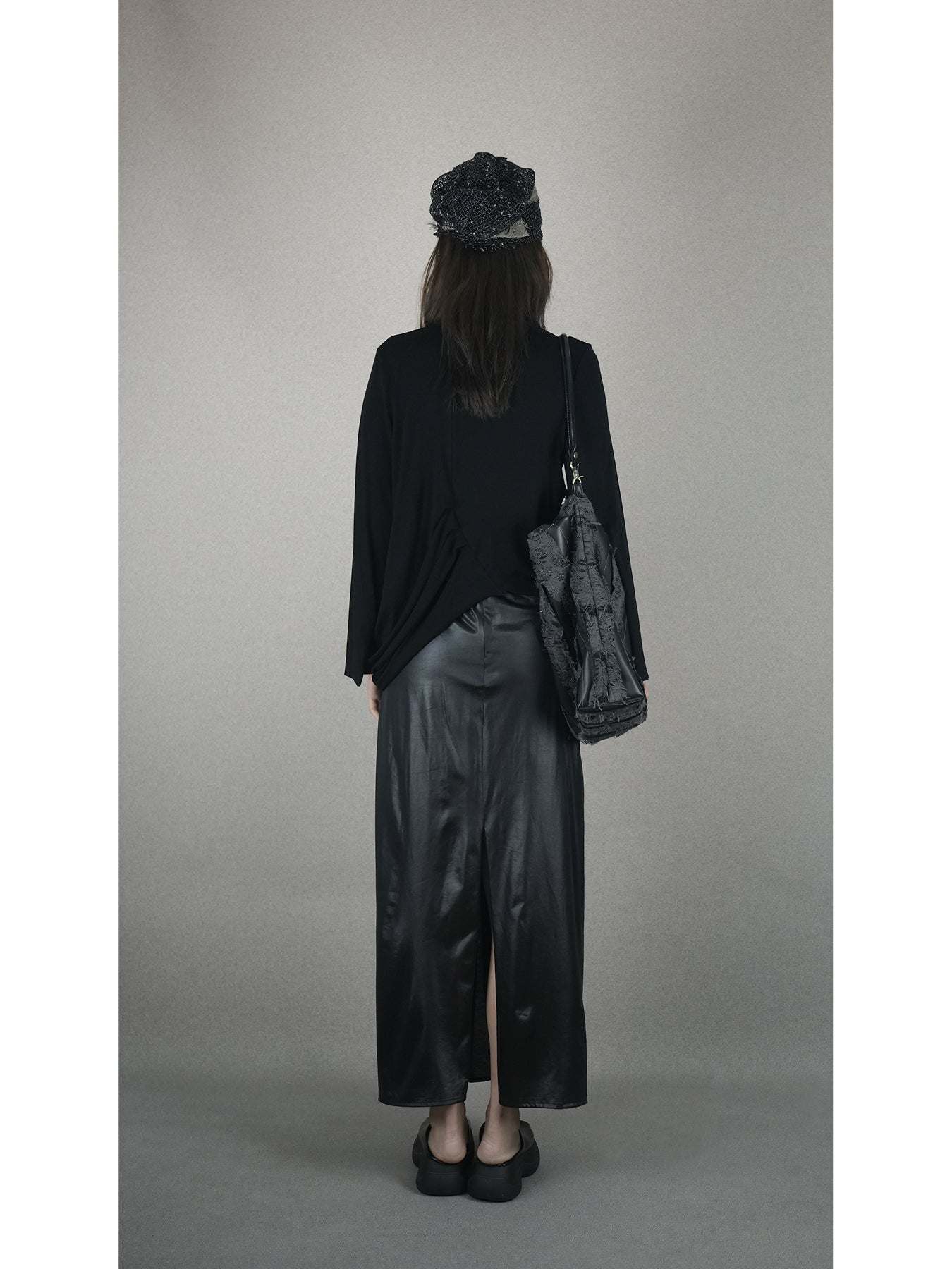 Turtleneck pullover sweatshirt