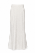 Ruched Fishtail Skirt White M GPT