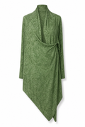 One-Piece Wrap Jacket Green M GPT