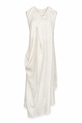 Cowl-Neck Open-Back Dress White M GPT
