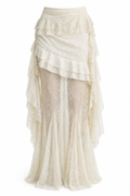 Ruffled Lace Skirt Botanical Dye M GPT