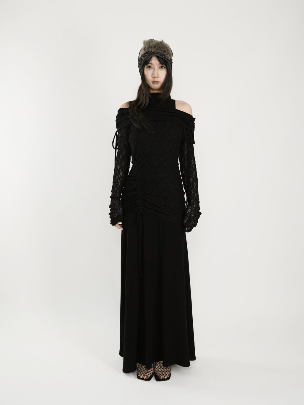 Fish Tail One-Shoulder Dress