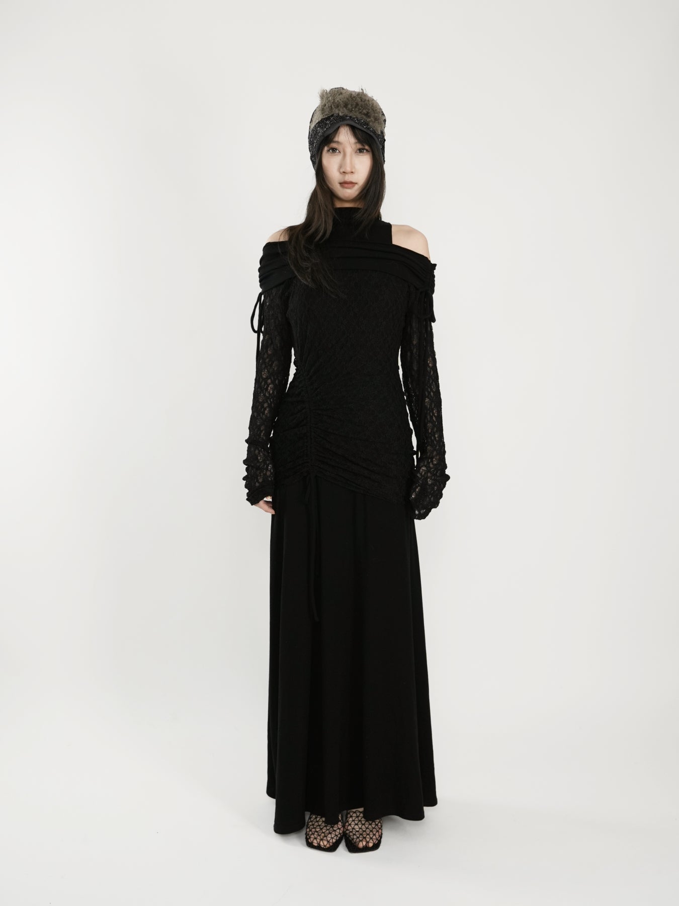 Fish Tail One-Shoulder Dress