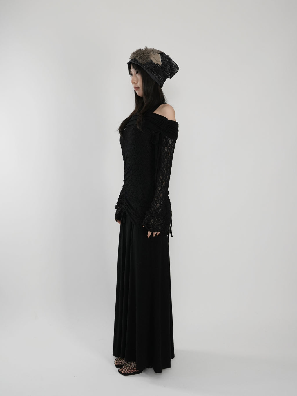 Fish Tail One-Shoulder Dress