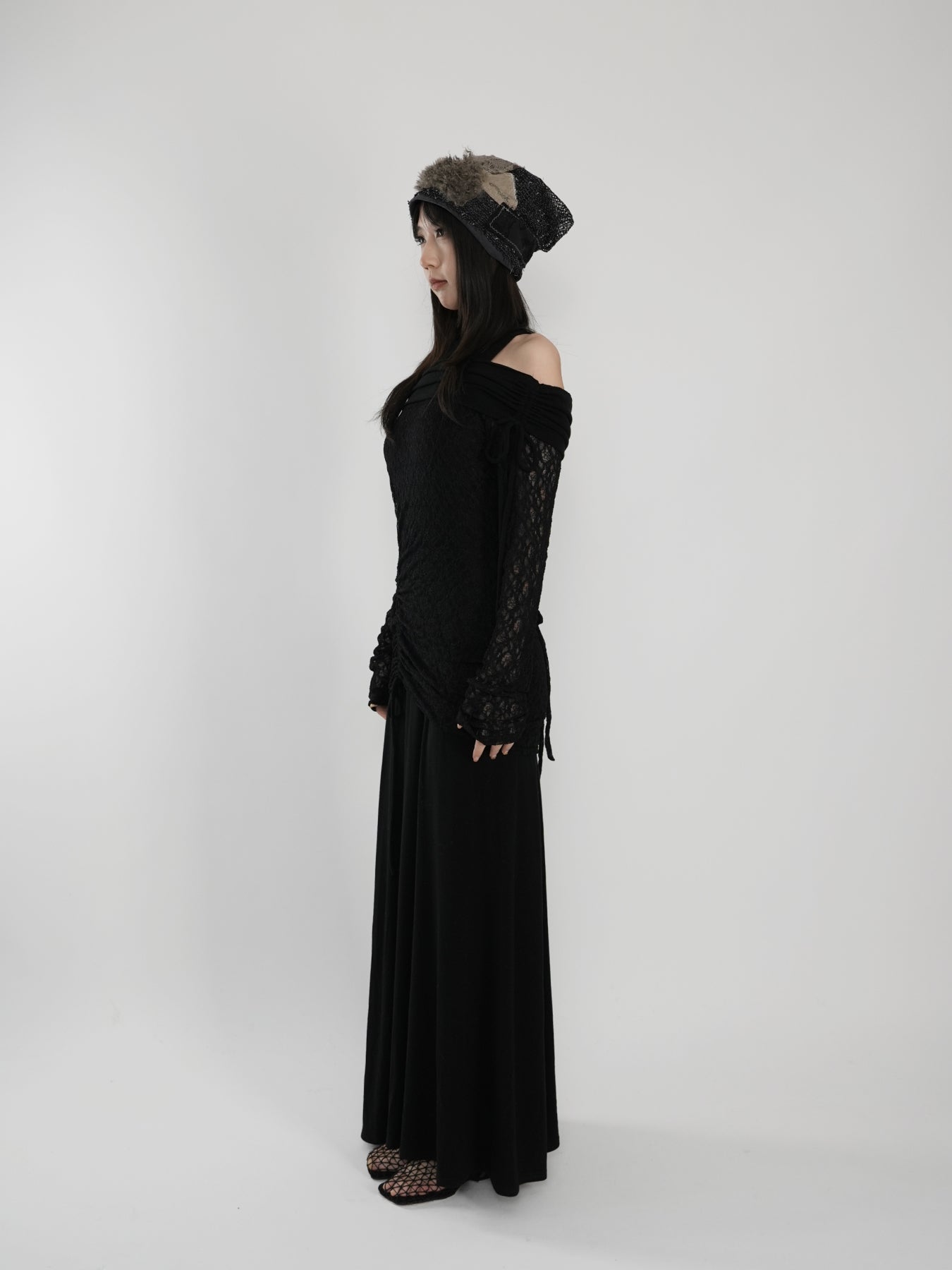 Fish Tail One-Shoulder Dress