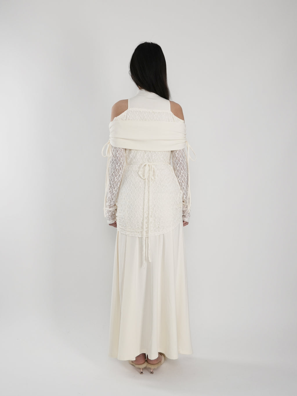 Fish Tail One-Shoulder Dress