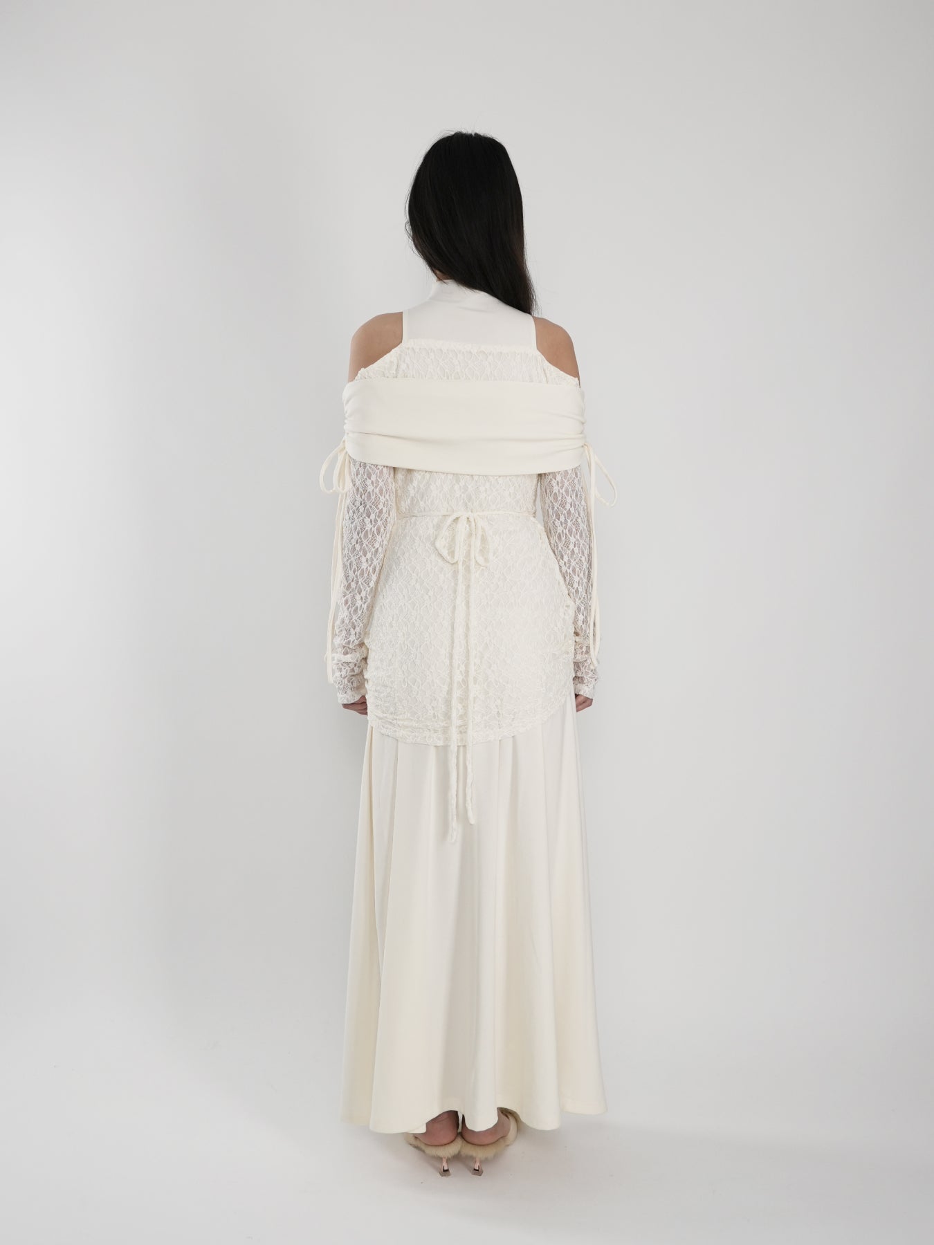 Fish Tail One-Shoulder Dress