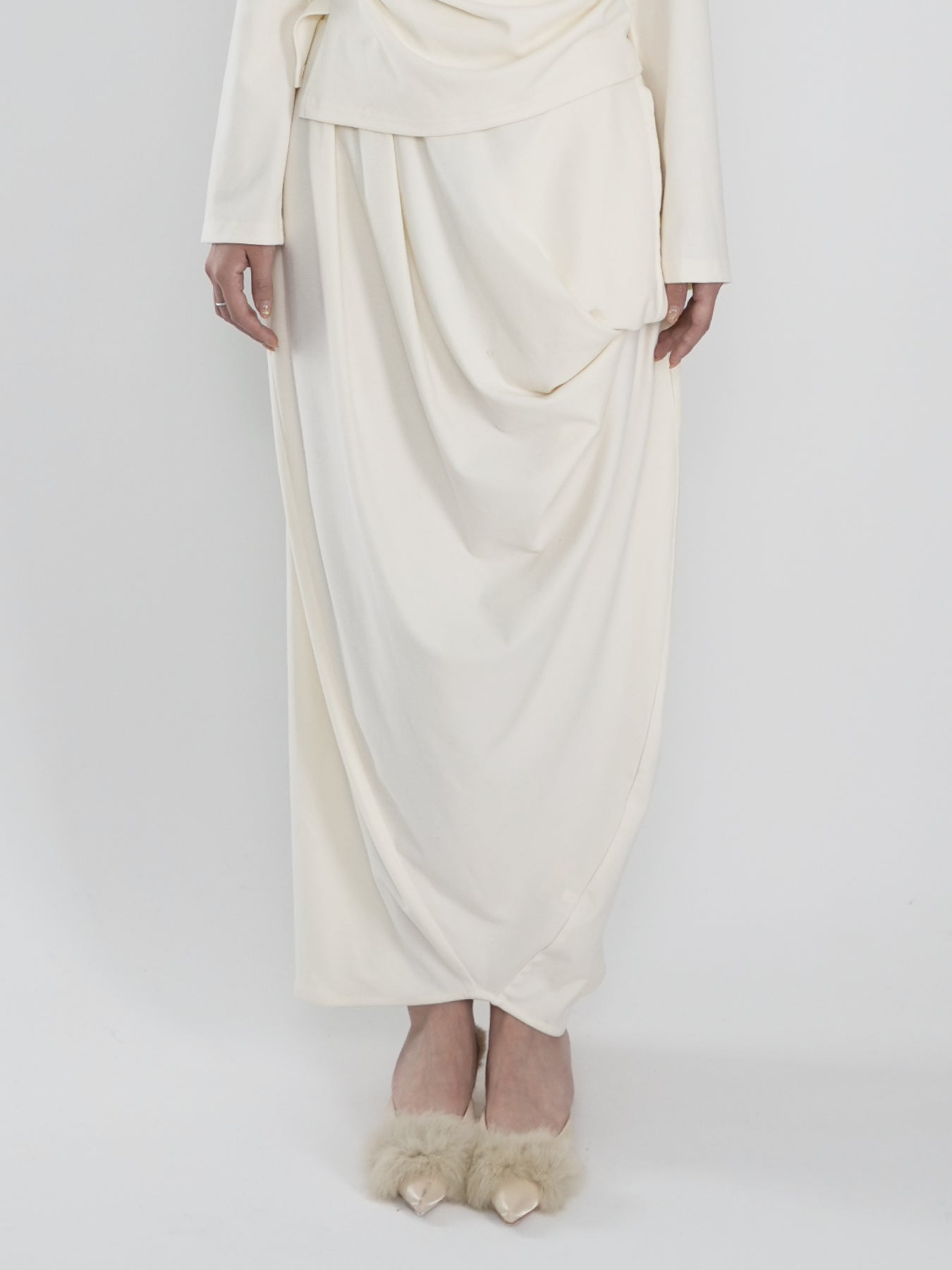 Asymmetric Ruched Suit Dress